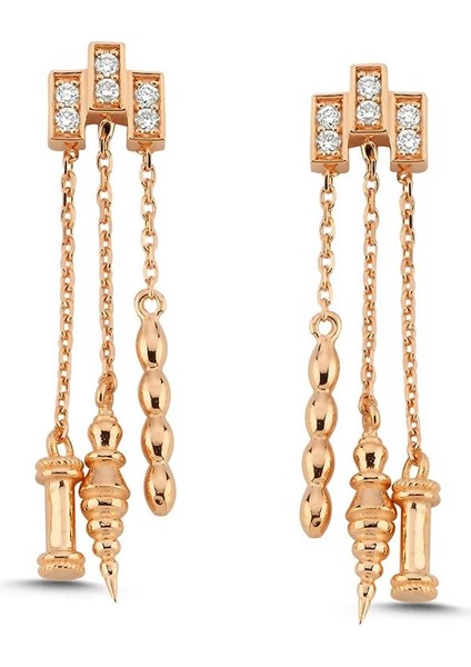 0,15 Karat Pırlantalı Küpe
