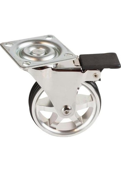 Sessiz Lüx Contalı Mobilya Tekeri Alüminyum Gövde 65 Mm. Frenli