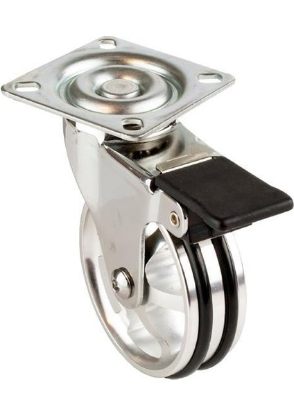 Sessiz Lüx Contalı Mobilya Tekeri Alüminyum Gövde 65 Mm. Frenli fırsatları