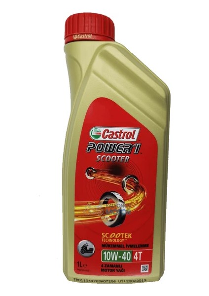 Motor Yağı Castrol Power 1 Scooter 4T 10W40 1Lt