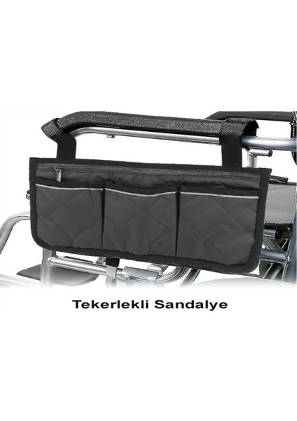 Tekerlekli Sandalye, Yürüteç, Elektrikli Tekerlekli Sandalye, Transfer Sandalyesi Çantası, Siyah fiyatları