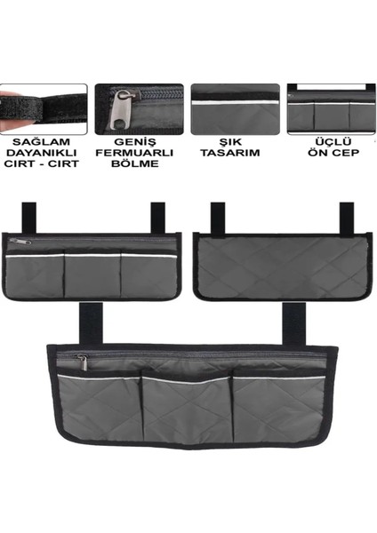 Tekerlekli Sandalye, Yürüteç, Elektrikli Tekerlekli Sandalye, Transfer Sandalyesi Çantası, Siyah modelleri