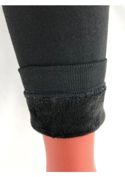 Ravena Pelüşlü Çorap Tayt Örme Seamless Model Içi Tüylü Siyah Renk modelleri