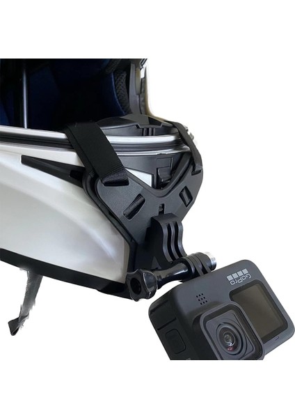 Kask Çene Bağlantılı Kamera Tutucu Aparatı