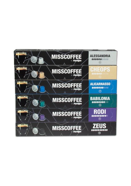 Mısscoffee 6 Farklı Deneyim Kutusu Nespresso Sistem Uyumlu
