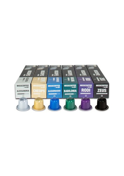 Mısscoffee 6 Farklı Deneyim Kutusu Nespresso Sistem Uyumlu