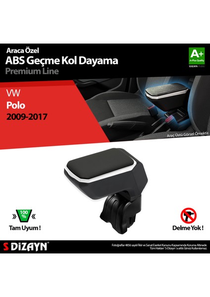 Vw Polo Kol Dayama Kolçak Geçmeli Abs Siyah 2009-2017