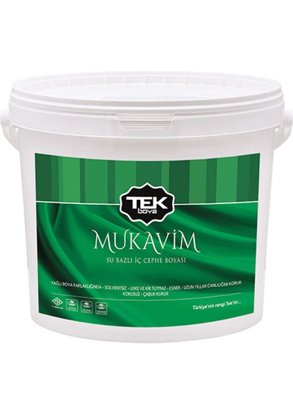 Mukavim Su Bazlı Son Kat Iç ve Dış Cephe Boyası 3 kg