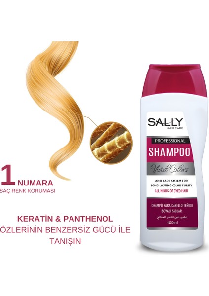 Şampuan Profesyonel Seri Vivid Colors Boyalı Saçlar 400 ML