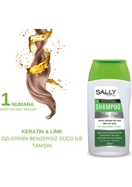 Yağlı Saçlar İçin Hacim Arttırıcı - Dolgunlaştırıcı - Volume Boost Keratin Şampuan - 200ml