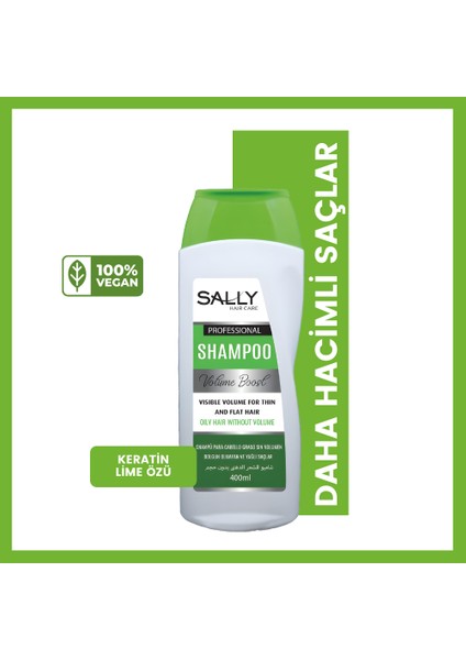 Yağlı Saçlar İçin Hacim Arttırıcı - Dolgunlaştırıcı - Volume Boost Keratin Şampuan - 400ml