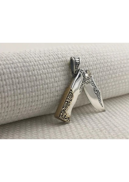 925 Ayar Gümüş Avcı Çakı Bıçak Tasarımlı Kolye Ucu fiyatları