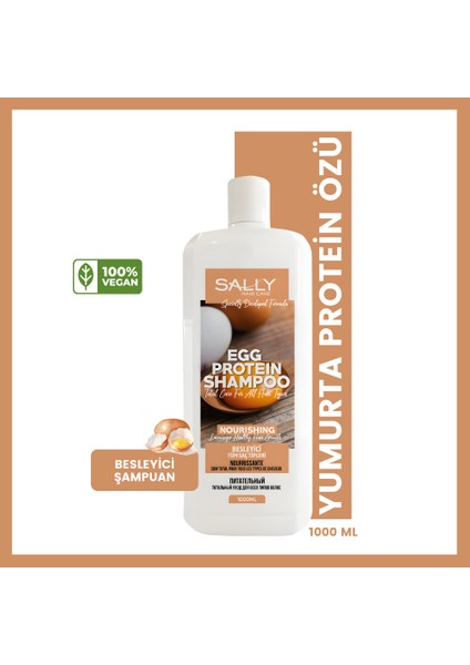 Şampuan Egg Yumurta Protein Özlü - Tüm Saç Tipleri 1 LT