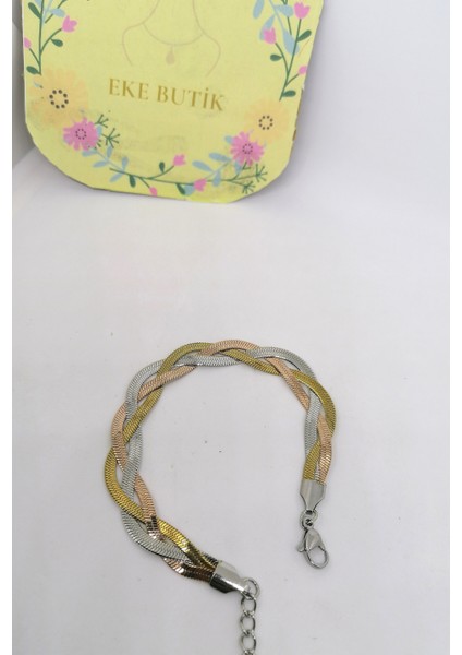 Çelik Kleopatra Italyan Bileklik 3 Renk