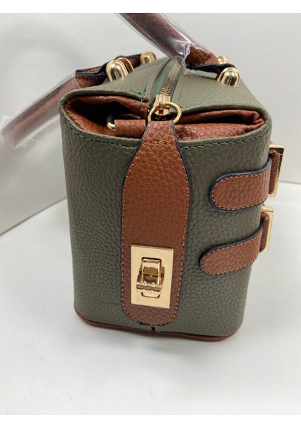 Yeşil Kahverengi Kadın Büyük Boy Şık Kullanışlı El Kol ve Omuz Çantası fiyatları