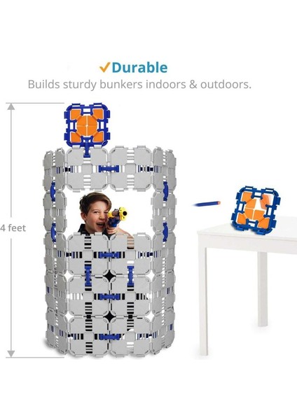 Blaster Boards Savaş Oyunları Için Kale Yapım Seti 46 Parça