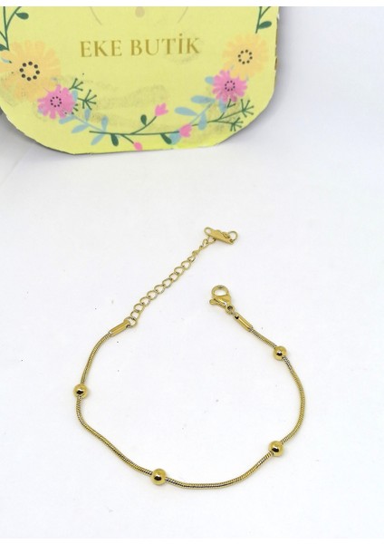 Çelik Dorika Bileklik Gold