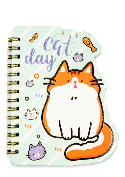 Sevimli Kedi A6 Çizgili Defter Sarı fiyatları