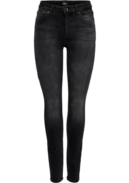 15225846 Only Onlblush Mıd Sk Dnm REA1099 Noos Kadın Jean Pantolon Black DENIM/REA1099