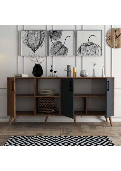 Exxen Ahşap Ayaklı Modern Konsol 1620