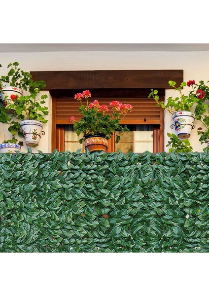 Yapay Yaprak Gizlilik Çit Ekranı 2x1 M Çit Panelleri Balkon Ekranı Sarmaşık Yaprakları Çit Ekranı Duvar Bahçe Dekor Için, C (Yurt Dışından) indirimleri