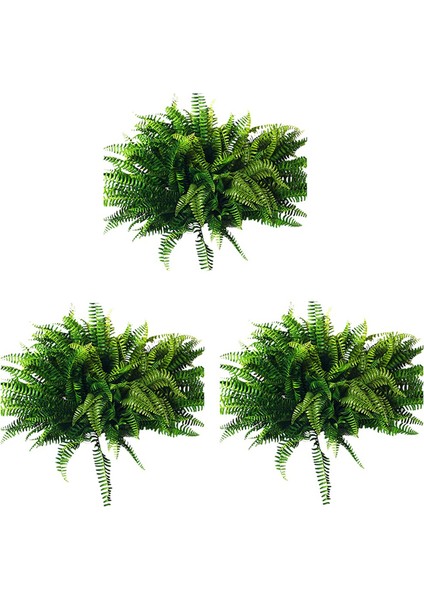 30 Adet Yapay Boston Fern Çalı Ipek Bitki Asılı Sahte Yeşillik Ev Dekor (Yurt Dışından)