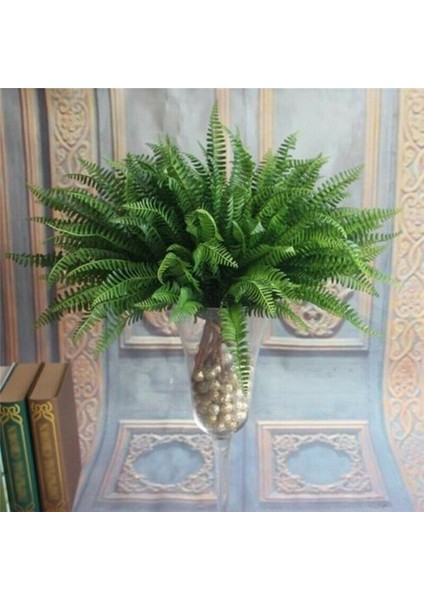 30 Adet Yapay Boston Fern Çalı Ipek Bitki Asılı Sahte Yeşillik Ev Dekor (Yurt Dışından) modelleri