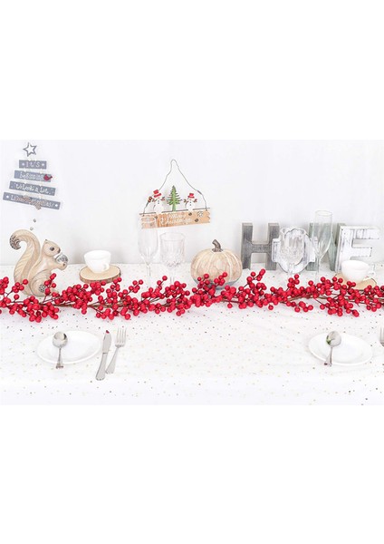 3 Adet 6.39FT Kırmızı Berry Noel Çelenk, Şömine Dekorasyonu Için Esnek Yapay Berry Çelenk (Yurt Dışından) modelleri