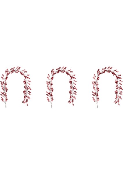 3 Adet 6.39FT Kırmızı Berry Noel Çelenk, Şömine Dekorasyonu Için Esnek Yapay Berry Çelenk (Yurt Dışından) indirimleri