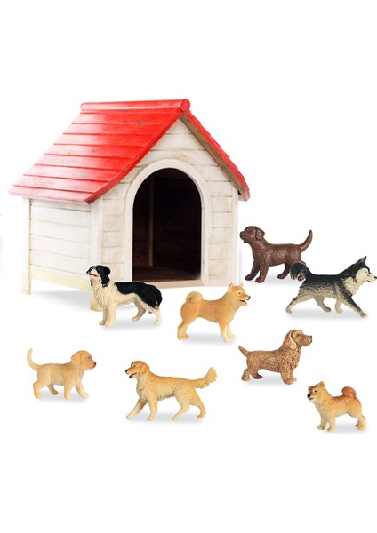 8 Adet Köpek Figürleri Oyuncak Seti, Gerçekçi Detaylı Plastik Köpek Figürleri Hayvanlar Oyuncak Playset Okul Projesi Çocuklar Için Yeni Yürümeye Başlayan Çocuklar (Yurt Dışından) modelleri