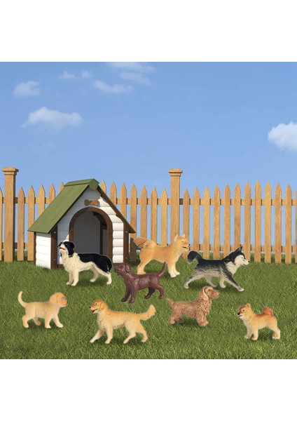 8 Adet Köpek Figürleri Oyuncak Seti, Gerçekçi Detaylı Plastik Köpek Figürleri Hayvanlar Oyuncak Playset Okul Projesi Çocuklar Için Yeni Yürümeye Başlayan Çocuklar (Yurt Dışından) fırsatları