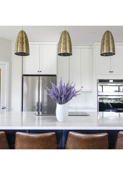 Yapay Lavanta Çiçekleri 16 Adet Sahte Bitkiler ile Sahte Plastik Düğün Buket Masa Centerpieces Ev Dekor Için (Yurt Dışından) fırsatları