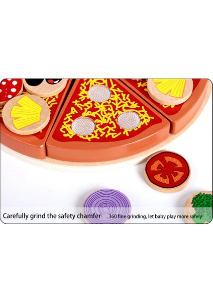 Simülasyon Ahşap Kesim Pizza Sebzeleri, Mutfak Yemek Oyuncak, Uygulamalı Yetenek Rol Yapma Oyunu, Çocuk Eğitici Oyuncak, Bebek Hediyesi (Yurt Dışından)
