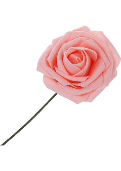 Pe Yapay Köpük Gül Buketi Düğün Dekor Için Gelin Buketleri, 10 Adet Pembe Paket (Yurt Dışından)