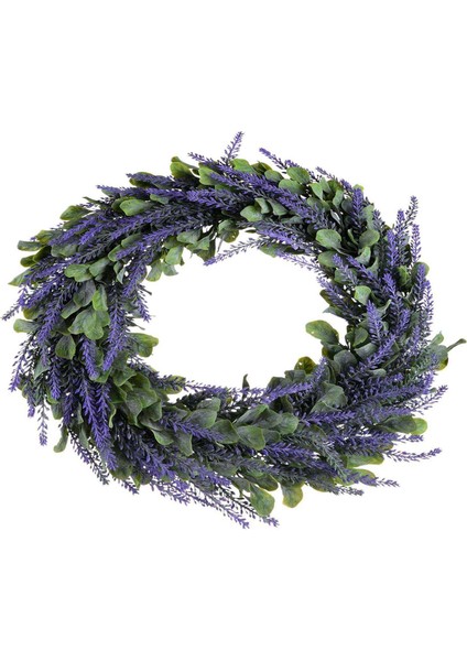 5x Yapay Çelenk, Kapı Çelengi 17 Inç Lavanta Bahar Çelengi Ön Kapı Için Yuvarlak Çelenk, Ev Dekorasyonu (Yurt Dışından) indirimleri