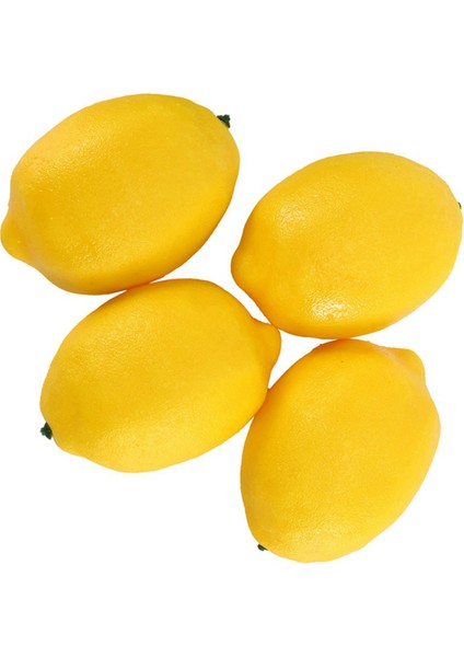 24 Paket Yapay Sahte Limon Limon Meyve Vazo Dolgu Için Ev Mutfak Parti Dekorasyonu, Sarı ve Yeşil (Yurt Dışından)