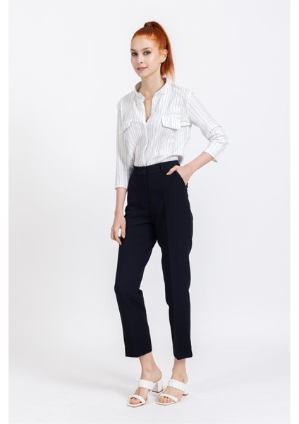 Vs Bayan Yandan Cepli Kumaş Pantolon 22Y-027 Siyah fiyatları