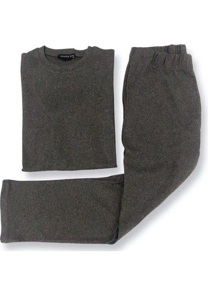 Vs Erkek O Yaka U.kol Pijama Takımı Antrasit