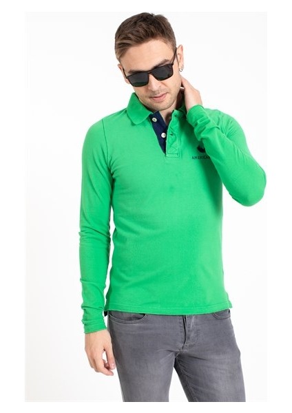 A.s. Baskılı Polo Yaka U.kol Tshırt Yeşil modelleri
