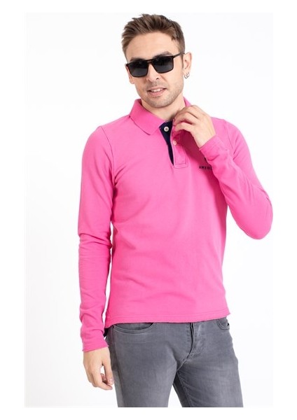 A.s. Baskılı Polo Yaka U.kol Tshırt Pembe modelleri