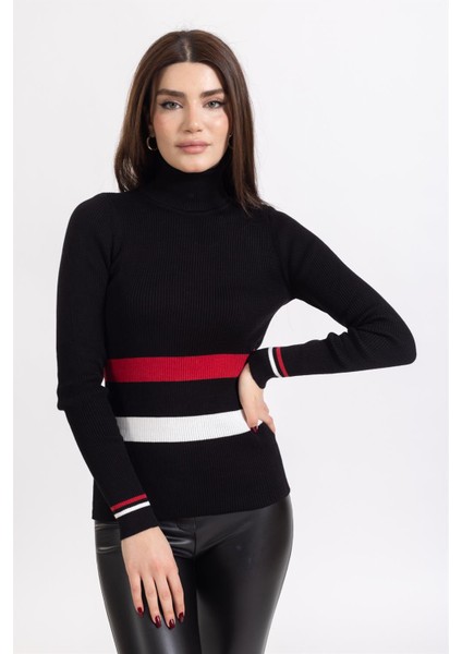 Ms Bayan Balıkçı U.kol Kazak Siyah