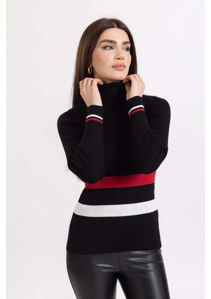 Ms Bayan Balıkçı U.kol Kazak Siyah modelleri