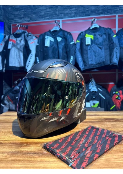 Rapıd 2 Clawn Mat Siyah-Gri-Kırmızı Kask Rapid 2 Clawn Mat Siyah Gri Kırmızı Kask Gold Vizör - MT14 Ls2 fırsatları