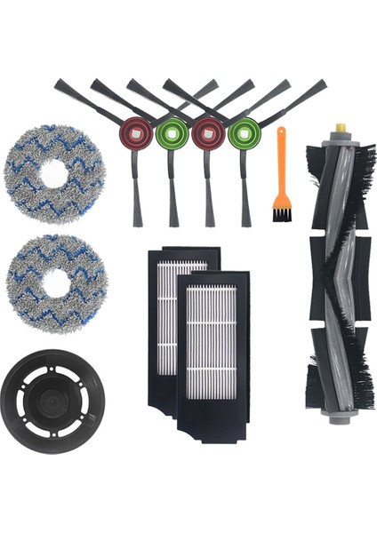 Ecovacs T10 Turbo Süpürge Parçaları Ana Fırça Yan Fırça Filtre Temizleme Fırçası Aksesuarı (Yurt Dışından) modelleri