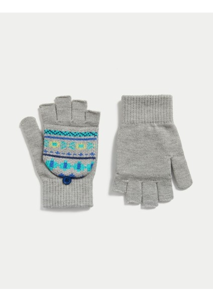 Marks & Spencer Fair Isle Desenli Flip Eldiven