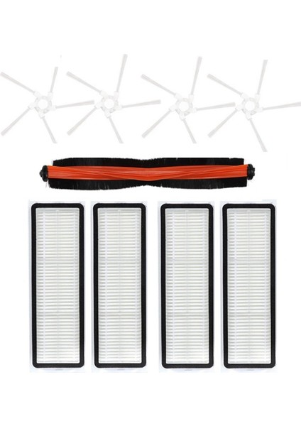 9 Adet Xiaomi Mijia Pro STYTJ06ZHM Kendi Kendini Temizleyen Robotlu Süpürge Aksesuarları Ana Yan Fırça Hepa Filtre (Yurt Dışından)
