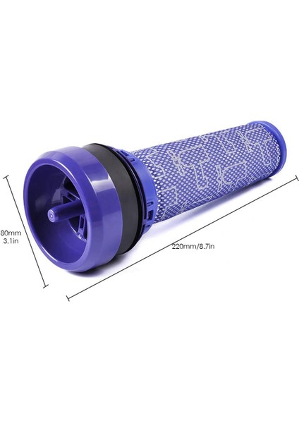 Dyson DC37 DC33C DC39 DC28C DC53 Ön Filtre Ön Motor Filtresi Elektrikli Süpürge Için 2 Adet Filtre (Yurt Dışından)