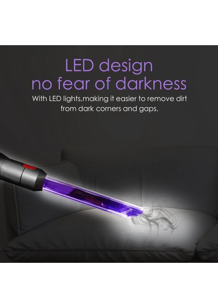 LED Işık Boru Çatlak Aracı Yedek Dyson V7 V8 V10 V11 Elektrikli Süpürge Parçaları Aksesuarları Emme Çatlak Kafası (Yurt Dışından)