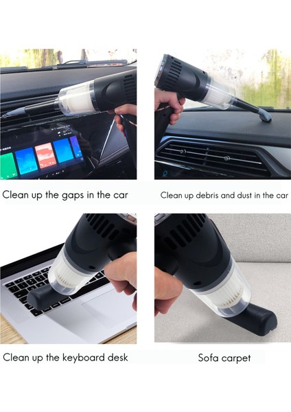 Kablosuz Araba Süpürgesi Için Makine Akülü Taşınabilir El Masaüstü Elektrikli Süpürge Ev Ev Araba Ürünleri Için B (Yurt Dışından) fırsatları