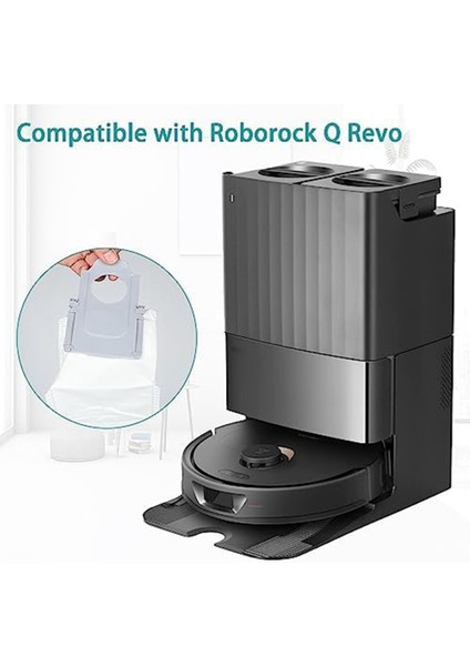10 Adet Yedek Tek Kullanımlık Toz Torbaları Roborock Q Revo Roborock P10 Robotlu Süpürge Yedek Parçaları (Yurt Dışından)